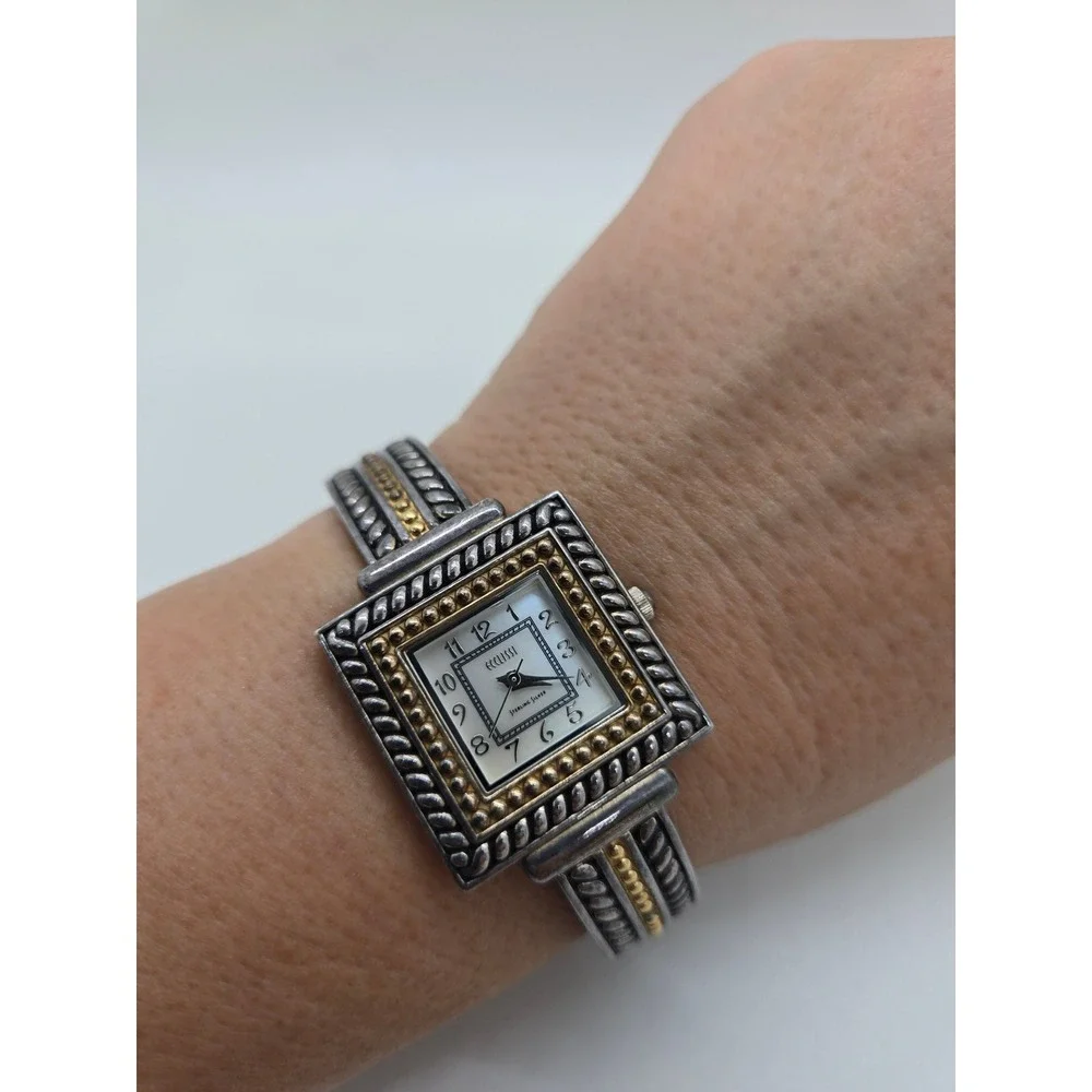 Ecclissi H126 Sterling Silver Gold Plated Bangle Watch Women's Quartz 925